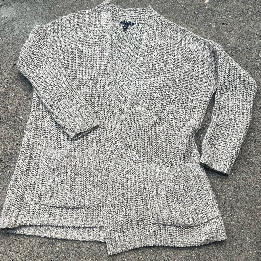 Eileen Fisher Cardigan Sweater Tan XS